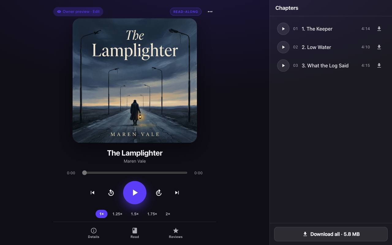 An app for your book alone